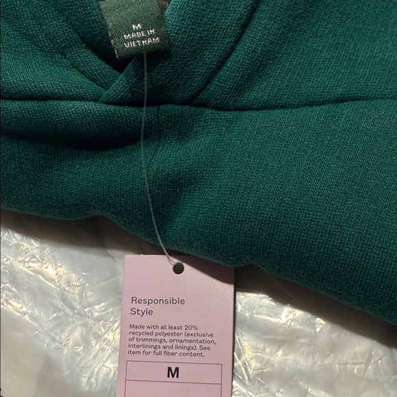 Wild Fable Teal Cotton Blend Hoodie - Picture 4 of 4